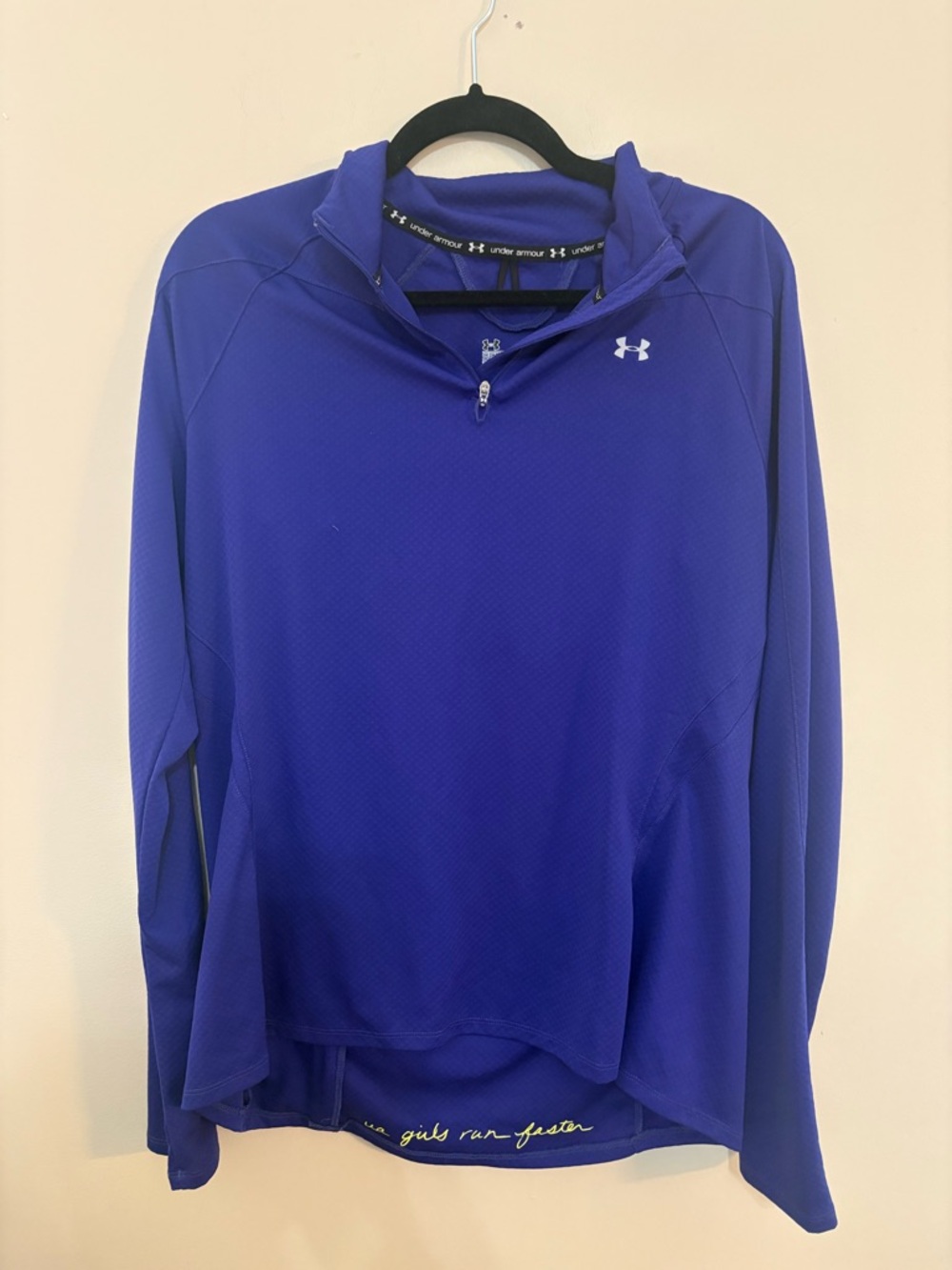 Under Armour Royal Blue Quarter-Zip Athletic Pullover